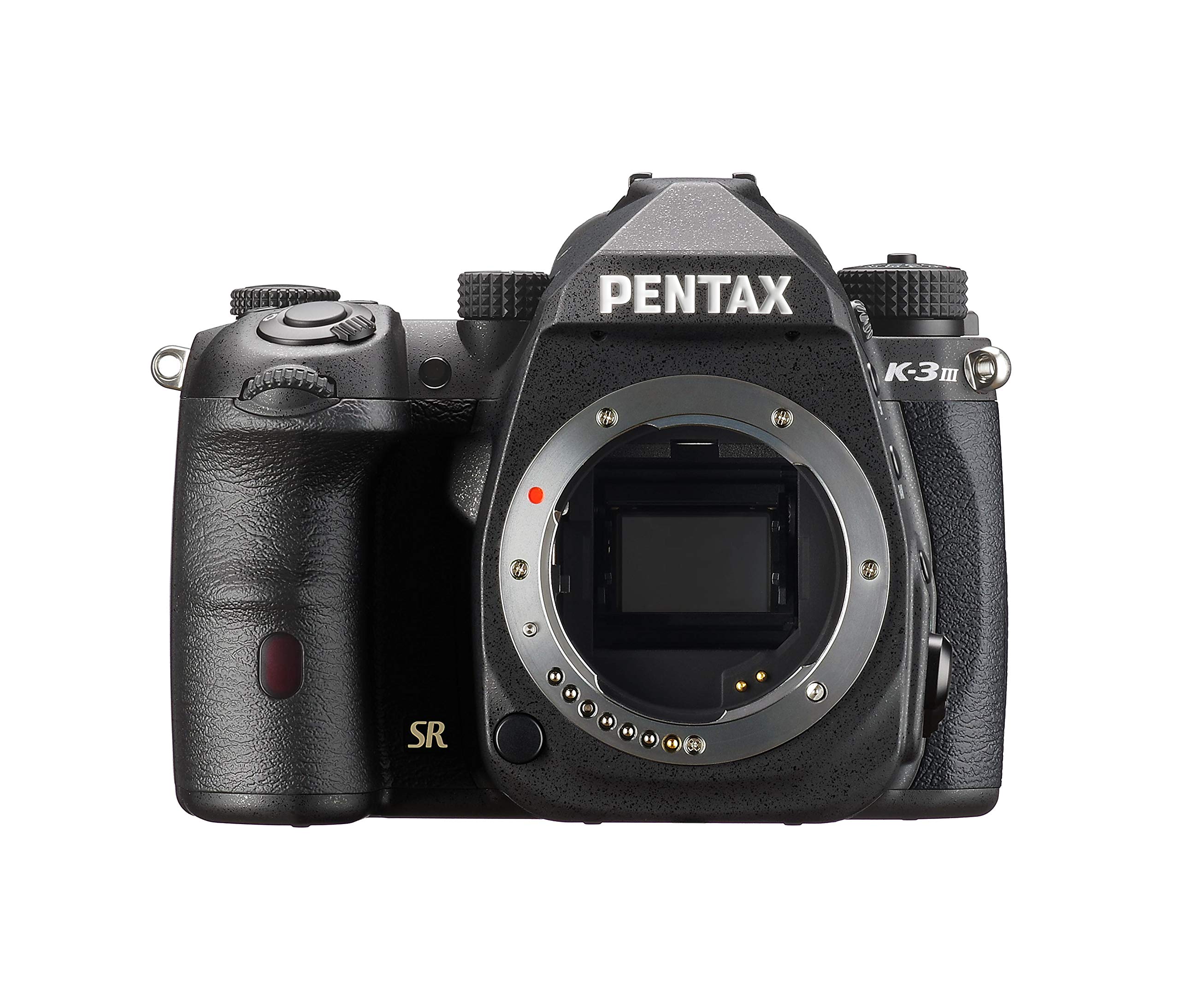 Pentax K-3 Mark III APS-C DSLR Kamera Gehäuse in schwarz - Bildfeld 100%~1,05x optischer Sucher, 5-Achsen 5,5 Stufen In-Body SR Mechanismus, ISO 1,6 Millionen, wetterfest, bis zu 12fps, Touchscreen