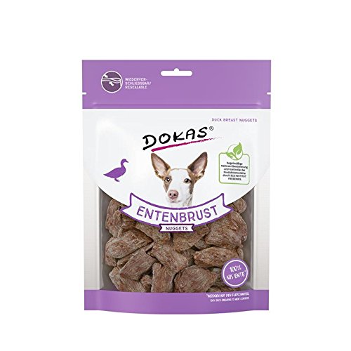 DOKAS Gefriergetrocknete Premium Nuggets für Hunde - Idealer Snack für zwischendurch