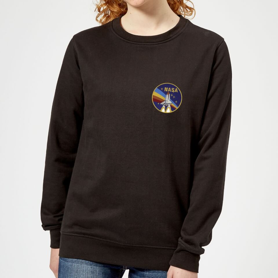 NASA Vintage Rainbow Shuttle Damen Sweatshirt - Schwarz - L