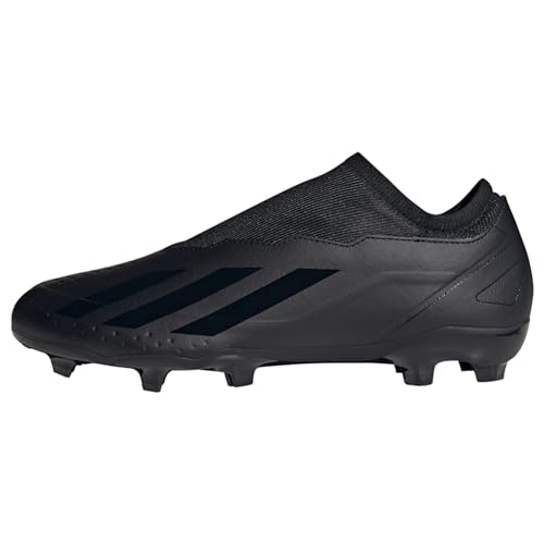 adidas Unisex X Crazyfast.3 Ll Fg Football Shoes (Firm Ground), Core Black/Core Black/Core Black, 39 1/3 EU
