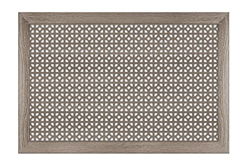 HEXIM Heizkörperverkleidung HDF/MDF Holz, viele Modelle 90/120/150x60cm (Susanna Eiche vintage Frontblende 90 cm) Heizungsverkleidung Rippenheizung