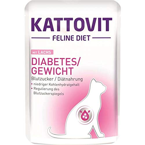 Finnern KATTOVIT Diabetes/Gewicht Lachs | 24x85g Katzenfutter nass