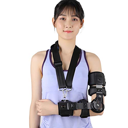 Tcare 1 Stücke Ellenbogenbandage, Ellenbogen Unterstützung Einstellbar Front Arm Guard Protector für Post Op Arm Verletzungen Erholung