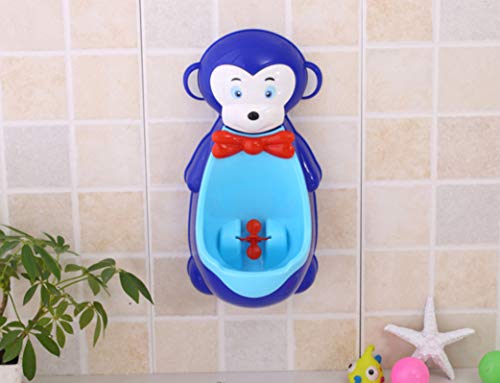 Affe Kinder Junge Stehend Urinale Töpfchen Indoor Wand Pee Potty Dark Blue