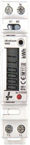 NZR Wechselstromzähler EcoCount WSD 32 1x230 V, 5(32) A Elektrizitätszähler 4048652012817