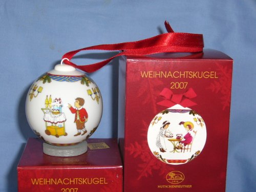 Hutschenreuther Weihnachtskugel 2007*Rarität