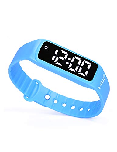 e-vibra Töpfchen-Trainingsuhr - Silent Vibrating Alarm Reminder Watch für Jungen/Mädchen - mit Timer und 12 täglichen Alarmen (Blue)