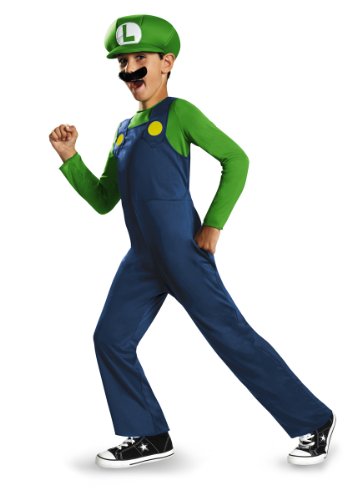 Disguise Nintendo Super Mario Brothers Luigi Classic Jungen Kostüm XS/3T-4T