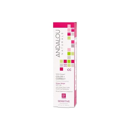 ANDALOU NATURALS 1000 Roses CC Sheer Beige SPF 30 58ml