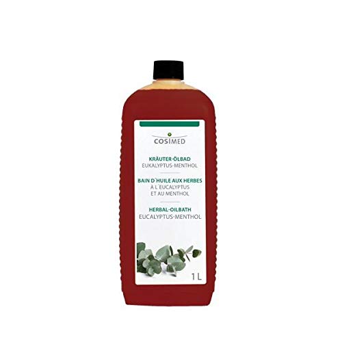 cosiMed Kräuter-Ölbad Eucalyptus-Menthol | Badezusatz | befreit die Atemwege | 1x 1000 ml