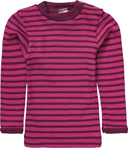 Engel Baby Pulli, Wolle Seide, Natur, Gr. 62/68-110/116, 2 Farben (98/104, Himbeere/Orchidee)