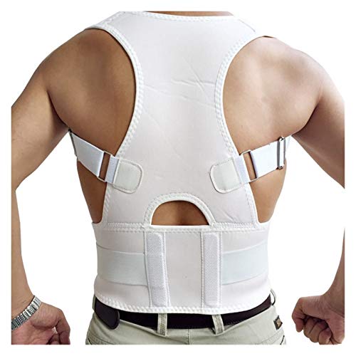 Unisex verstellbare Rückenhaltungskorrektur-Klammer, Rücken-Schulter-Stützgürtel, Haltungskorrekturgürtel für Männer und Frauen, Schwarz, S-XXL elegant