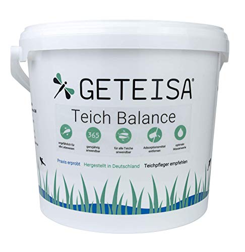 GETEISA Teichbalance 10 kg • Fadenalgenvernichter • dauerhaft ohne Fadenalgen • Algenvernichter für Koiteich, Schwimmteich, Gartenteich