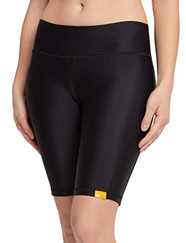 iQ-UV Damen hoher Bund Yoga Shorts, Black, XL