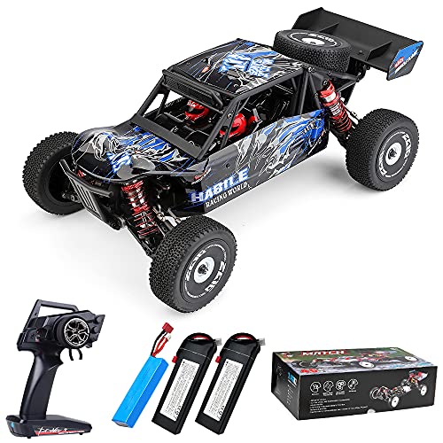 3~5-Tage-Lieferung, WLtoys 124018 Ferngesteuertes Auto, Maßstab 1:12 RC Geländewagen 4WD 55KM/H RC Hohe Geschwindigkeit Offroad Drift 40 Min Fahrvergnügen (3 Batterien)