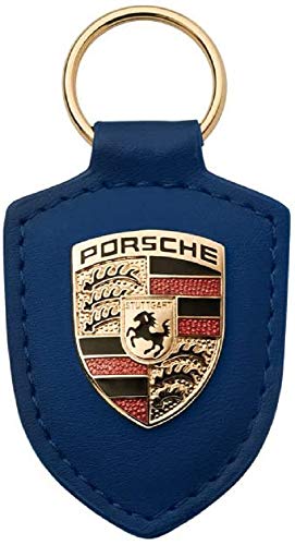 Porsche Wappen Schlüssel Anhänger Blau 911 Boxster Cayman Panamera Cayenne