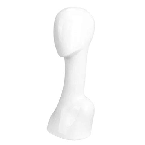 Sharplace Dame Abstrakte Hoch Glänzend SpielzeugSpielzeugpuppe für Waren Schaukasten Freistehende Schals, Weiß