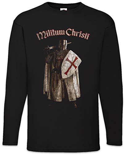Urban Backwoods Templar III Herren Langarm T-Shirt Schwarz Größe XL