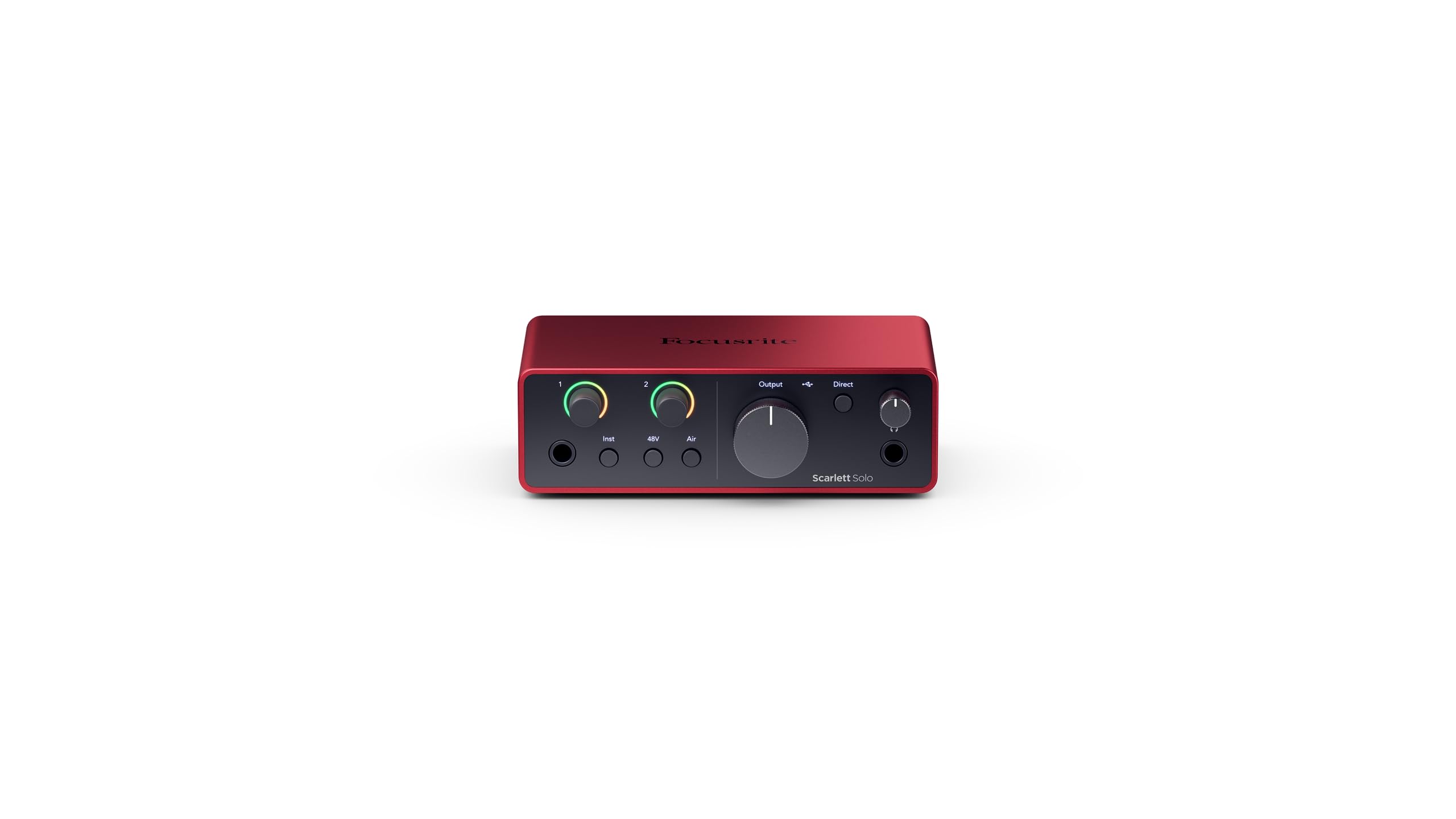 Focusrite Scarlett Solo 4. Gen USB-Audio-Interface für Gitarristen, Sänger und Produzenten — Aufnahmen in HiFi-Studioqualität sowie sämtliche Software, die Sie zur Aufnahme benötigen