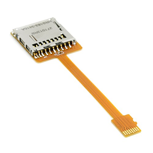 cablecc Micro SD TF Memory Card Kit Stecker auf SD Buchse Verlängerung Soft Flat FPC Kabel Verlängerung 10 cm