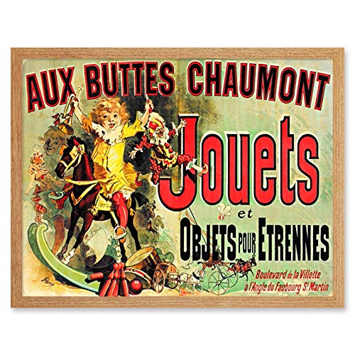 Aux Buttes Chaumont Jouets French Ad Monica's Apartment Friends Art Print Framed Poster Wall Decor 12x16 inch Französisch Wand Deko