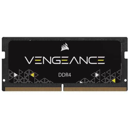 Corsair Vengeance SODIMM 32GB (1x32GB) DDR4 3200MHz CL22 Speicher für Laptop/Notebooks (unterstützt Intel 11th Generation Core Prozessoren) Schwarz