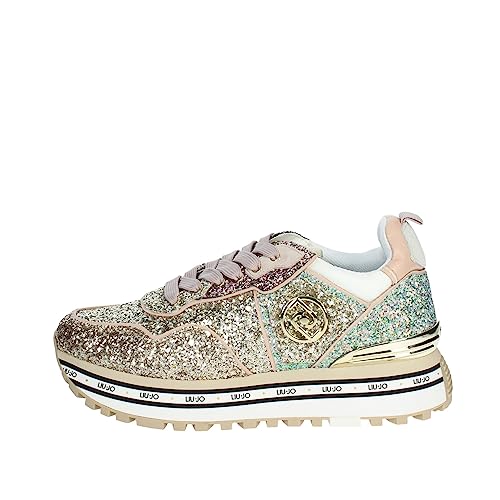 Liu Jo Low Sneaker Maxi Wonder, 11-Deutsch:37, Color:Gold