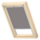 VELUX Original Dachfenster Verdunkelungsrollo für C02, Grau, mit Grauer Führungsschiene