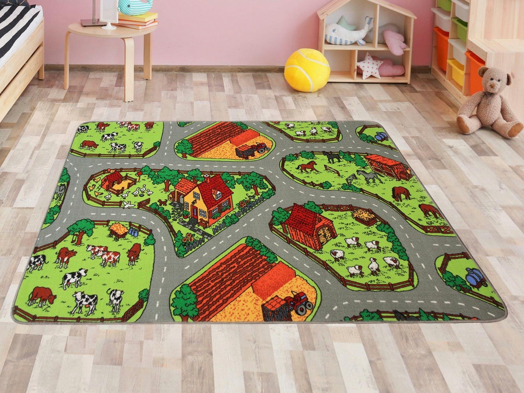 Primaflor-Ideen in Textil Kinderteppich "BAUERNHOF", rechteckig 2