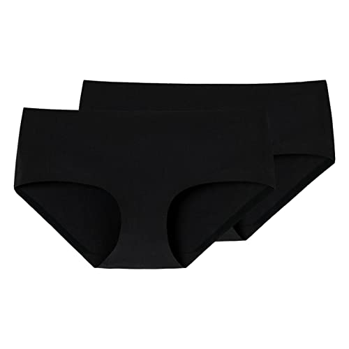 Schiesser Damen Panty Brazilian Slip, Schwarz 000, 36 (Herstellergröße: 036)