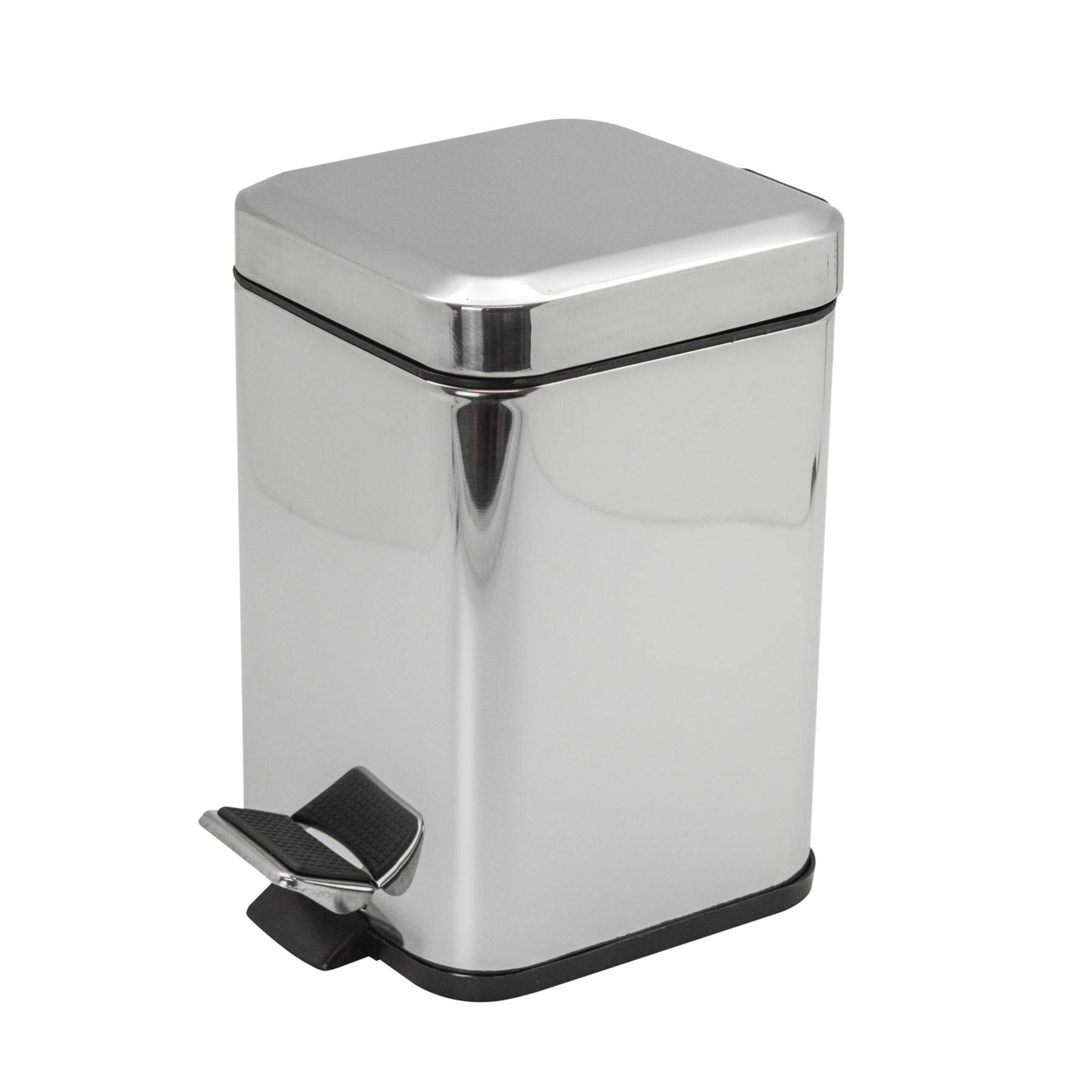 Harbour Housewares Square Badezimmerpedalbehälter - 3L - Chrom