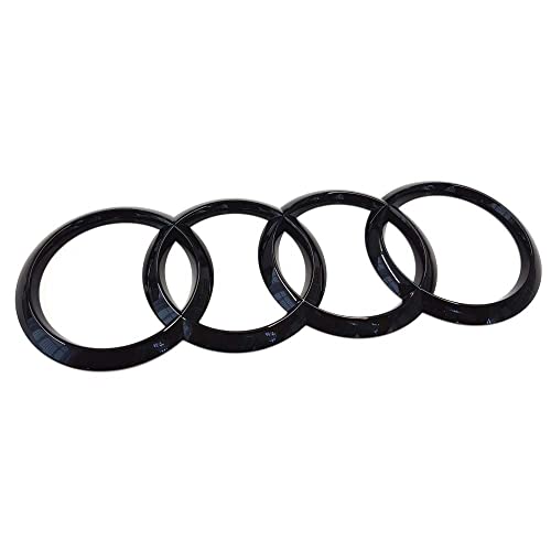 Audi 8V4853742AT94 Ringe EmblemLogo Aufkleber Black Edition, schwarz glänzend, nur für A3 (8V) Sportback