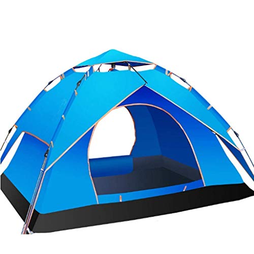 Campingzelte, automatisches Pop-Up-Zelt für 3–4 Personen, Zwei Verwendungsmöglichkeiten, doppellagig, wasserdicht, perfekt für Strand, Outdoor, Wandern