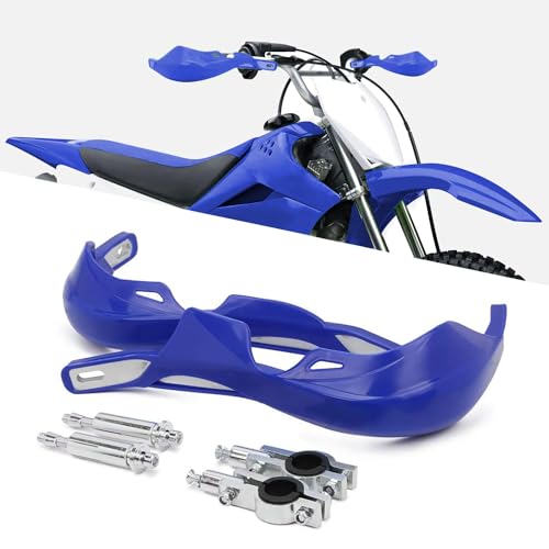 Motorrad Handschutz,Handguards Handprotektoren Motorrad-Universal Für 22 mm 28 mm Lenker für Sur Ron Dirt Bike Motorrad MX Racing ATV Quad-Blau