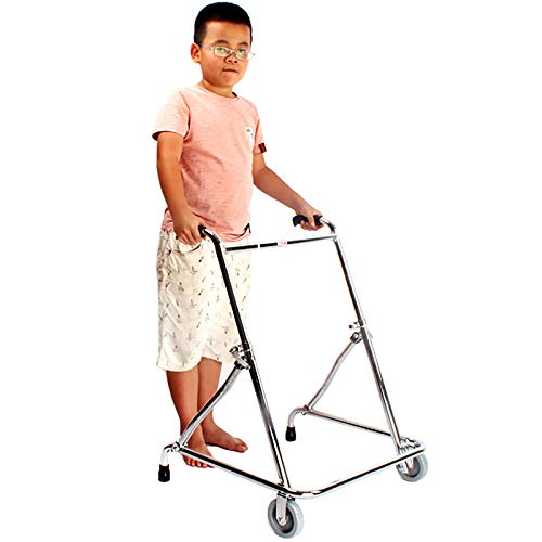 Rolling Walker für große Kinder mit Behinderung, zerebrale Lähmung, Höhe 110–150 cm, hochbelastbarer, aufrechter Rollator für das Rehabilitationstraining von Kindern