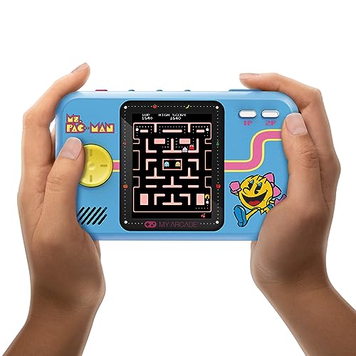 Pocket Player PRO  Ms. Ms. Pac-Man  Retrogaming-Spiel  7 cm hochauflösender Bildschirm