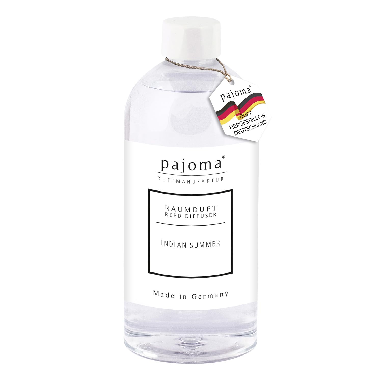pajoma® Raumduft Nachfüllflasche 500 ml, Indian Summer | Nachfüller für Lufterfrischer | intensiver und hochwertiger Duft in Premium Qualität