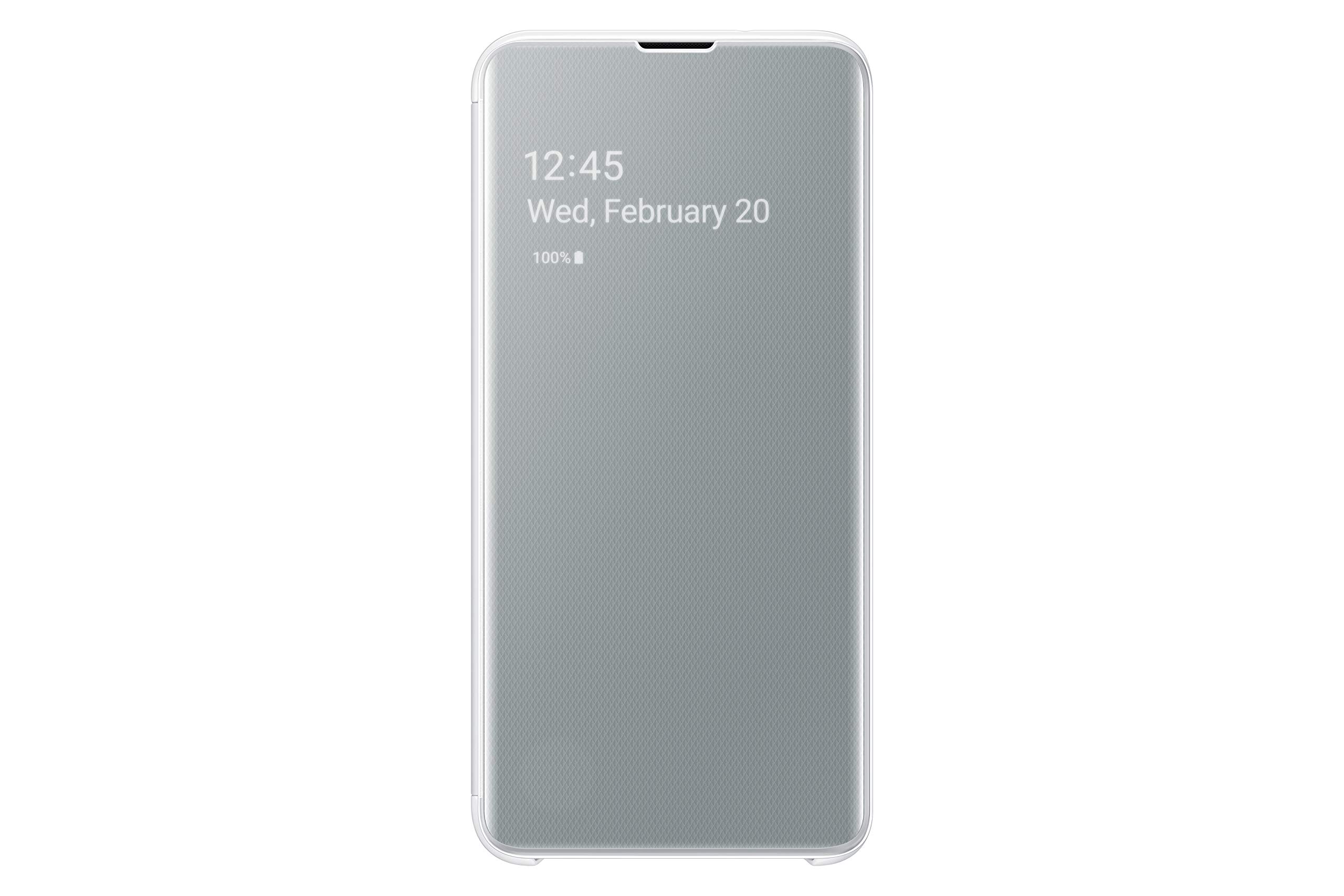 Clear View Cover für Galaxy S10+ Weiß - 6.4 Zoll
