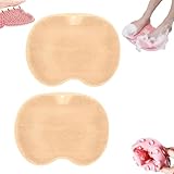 Silikon-Duschmassagematte mit Saugnapf, Fußmassagegerät-Körperbürste, Duschfuß- und Rückenschrubber für Fußpflege, Weichheit und Peeling