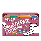 Lily's Kitchen Natürliches, zartes Pasteten-Nassfutter für ausgewachsene Katzen, Schalen, getreidefreie Rezepte, verschiedene Sorten (32 x 85g schalen)