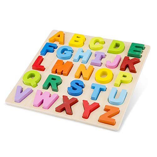 New Classic Toys 10535 Puzzle Alphabet (Lowercase), Multicolore Color