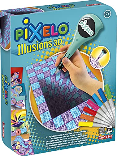 Pixelo - 3D-Illusion - Zeichnungen und Färbung - Ab 7 Jahren - Lansay