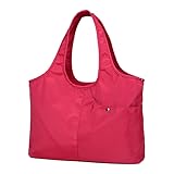 HELVES Mummy Bag Multi-functional Large Capacity Nylon Shoulder Bag Oxford Cloth Bag Travel and Portable Women's Bag (Farbe : RoseRed)