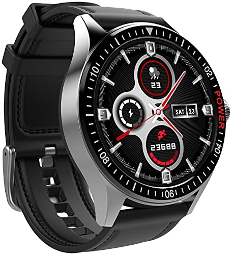 St. Leonhard Smart Uhr: Smartwatch mit Always-On-Display, Bluetooth, App, Herzfrequenz, IP68 (Handy Uhr)