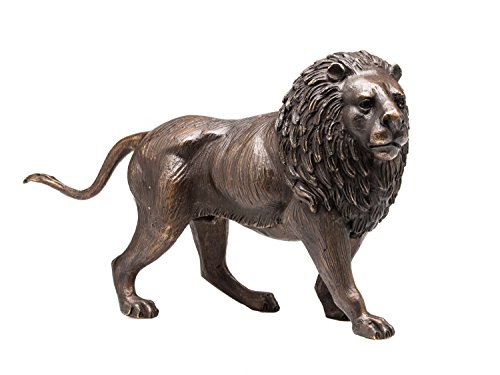 aubaho Bronze Skulptur Figur Löwe Lion Bronzeskulptur Bronzefigur Sculpture 31cm