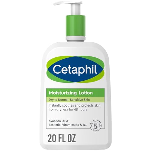 Body Moisturizer by CETAPHIL, Hydrating Moisturizing Lotion für alle Hauttypen, geeignet für Sensitive Skin, NEW 20 oz, Fragrance Free, Hypoallergenic, Non-Comedogenic