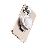 ShiftCam SnapLight – LED-Selfie-Ringlicht mit vier Helligkeitseinstellungen und eingebautem Akku – Magnetische Halterung lässt sich an jedem Telefon befestigen – klappbares Design (Kreiderosa)