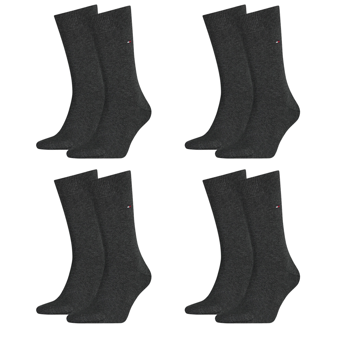 8 Paar TOMMY HILFIGER Classic Socken Gr. 39 - 49 Herren Business Socken