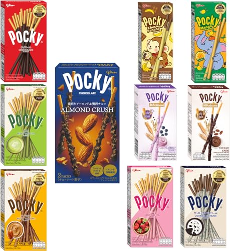 Pocky Schokoladenstäbchen (10 verschiedenen sorten) - Pocky Chocolate Biscuit Sticks Variety Set