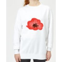 Poppy Women's Sweatshirt - White - XL - Weiß